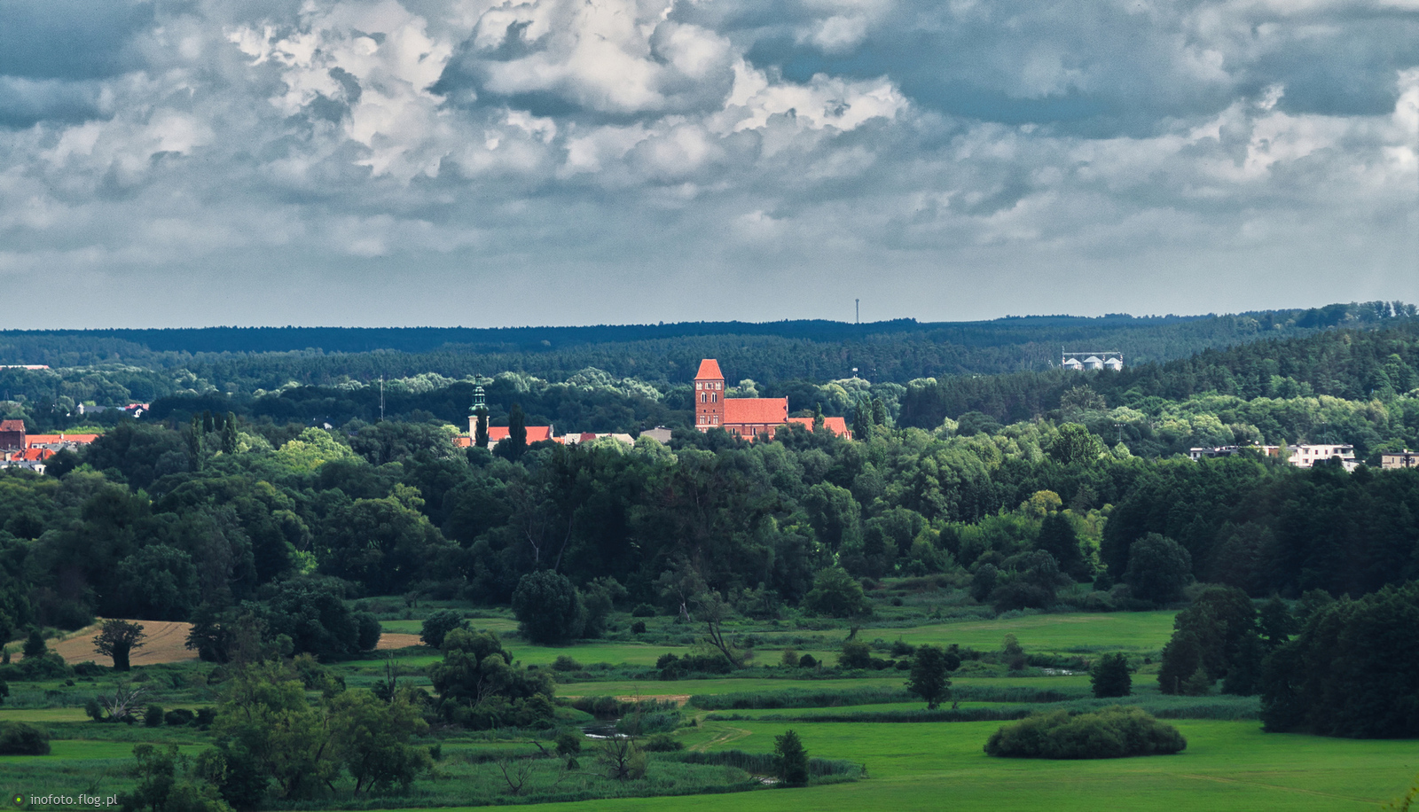 Widok z Kurzej Góry na Nowe Miasto Lubawskie, już nie długo zmienią na Bratian