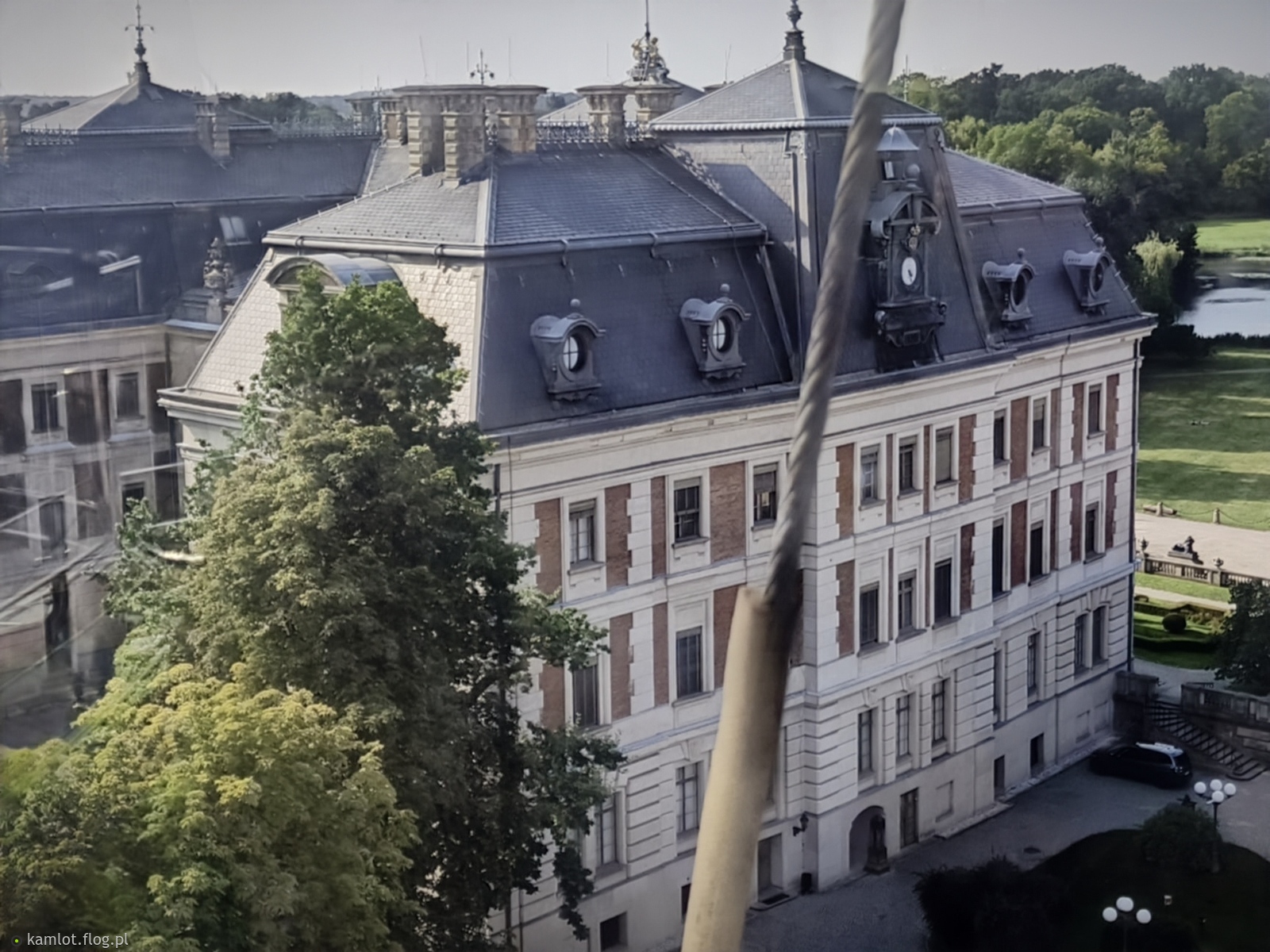 Palac w Pszczynie i elementy z jego muzealnego wnetrza