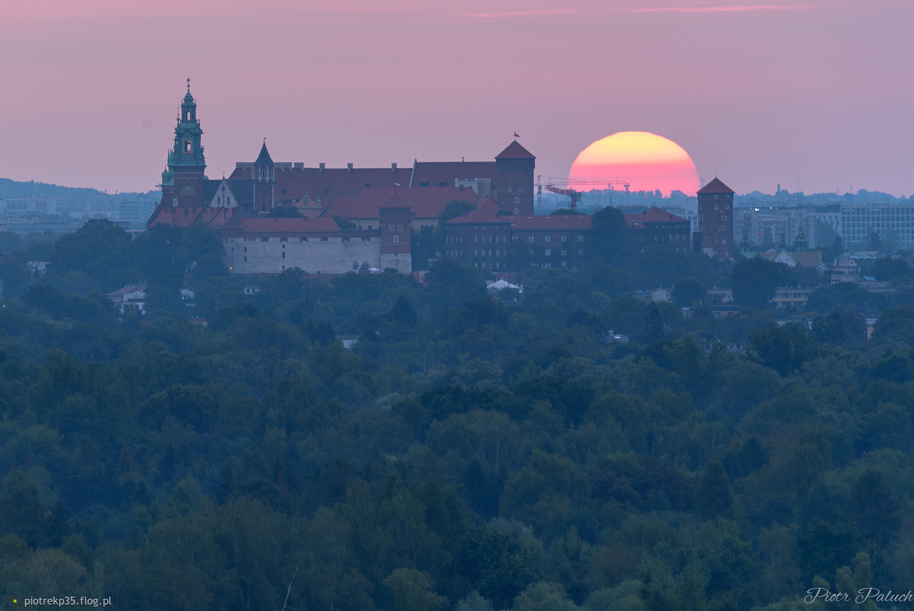 Sierpniowy poranek w Krakowie