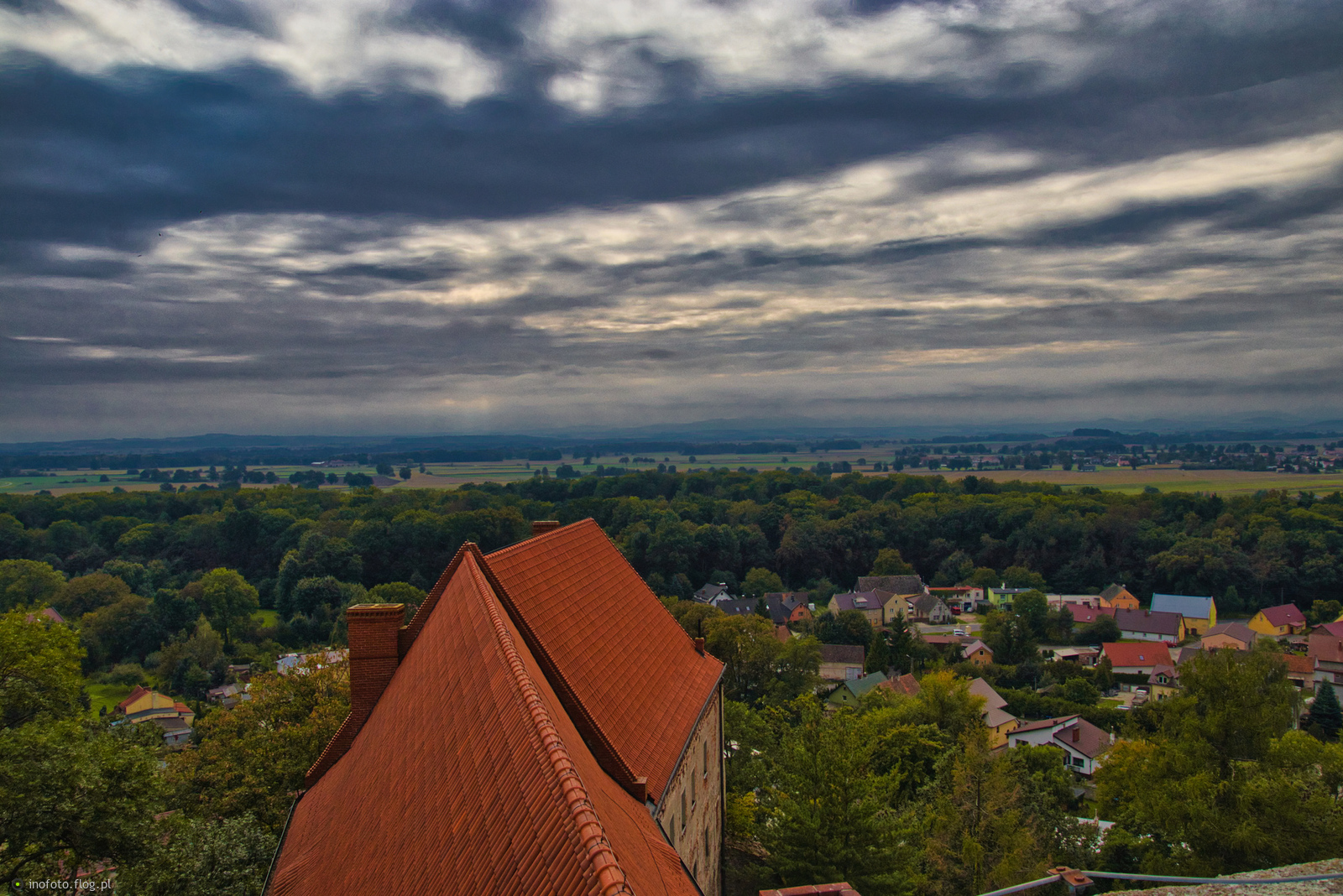 Otmuchów- widok z wieży zamkowej