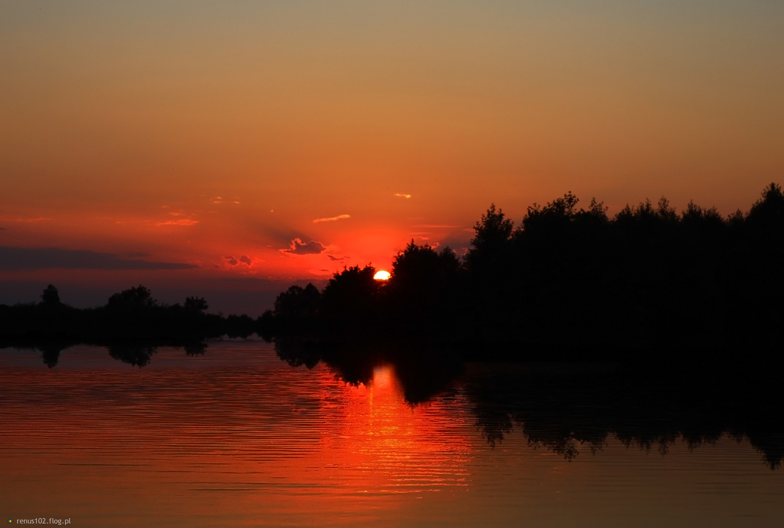 Tak pięknie kończył się dzień..................