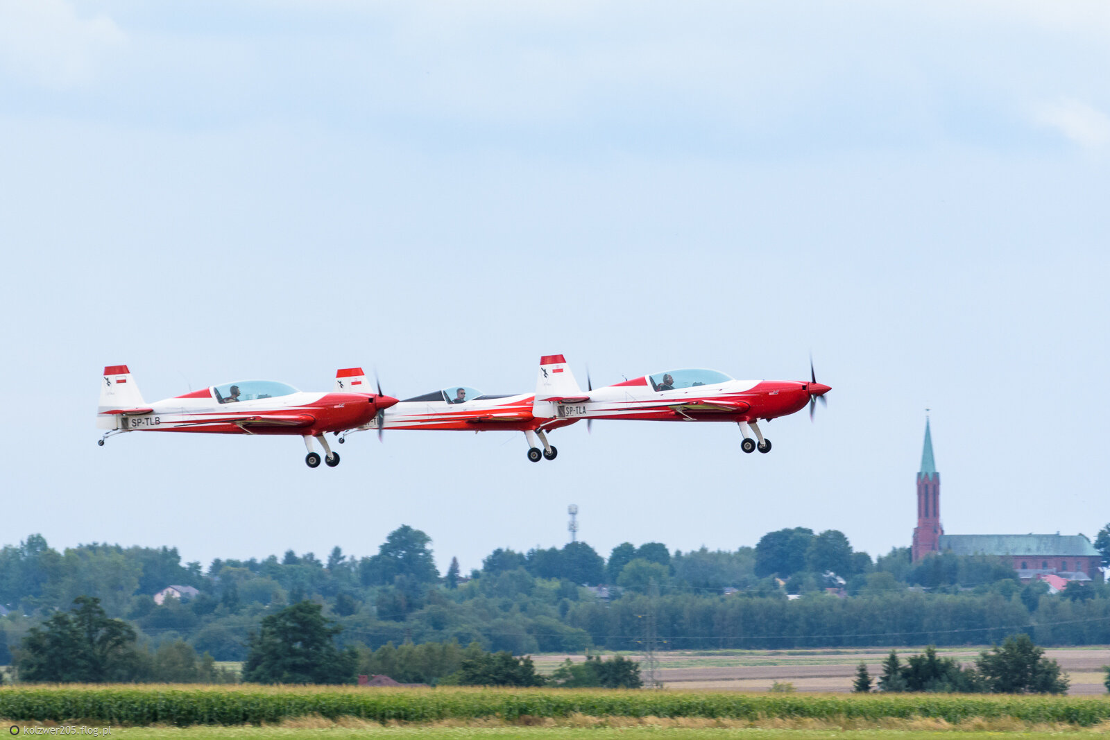 Extra 330 LC - #SP-TLA, #SP-TLB, #SP-TLC - Firebirds - AirShow Rudniki 2025